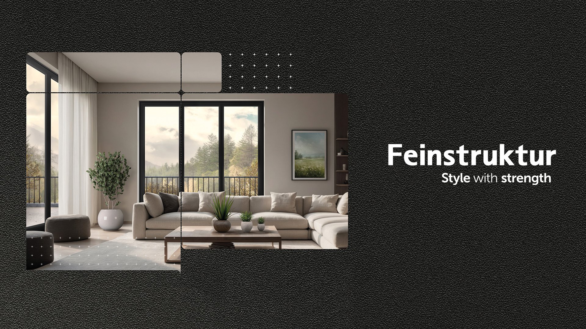 Feinstruktur Header - Landing Page